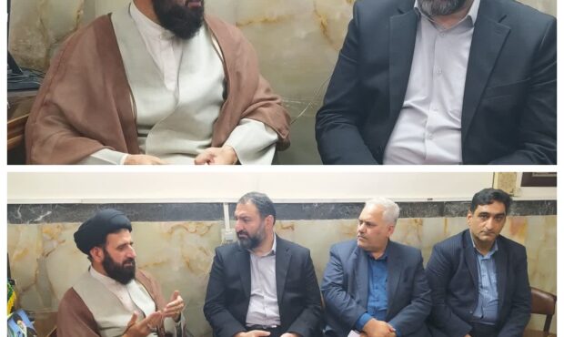 دیدار با فرج الله شوشتری معاون سیاسی با سیدعلیرضا آرامی امام جمعه گرمسار دیدار با فرج الله شوشتری معاون سیاسی با سیدعلیرضا آرامی امام جمعه گرمسار