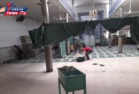 آئین غبارروبی مساجد شهرستان گرمسار در آستانه ماه مبارک رمضان