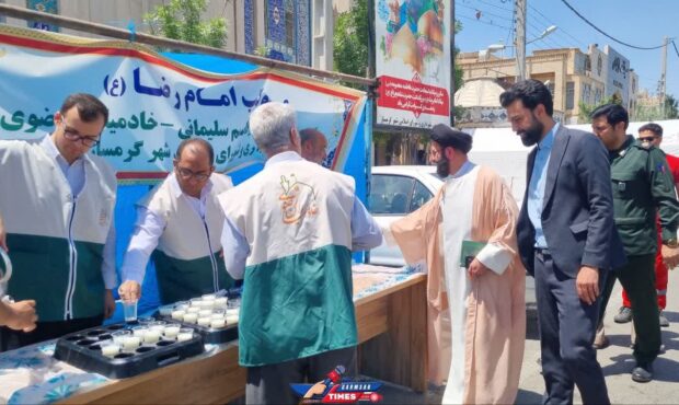 برپایی موکب امام رضا (ع) در گرمسار به مناسبت دهه کرامت