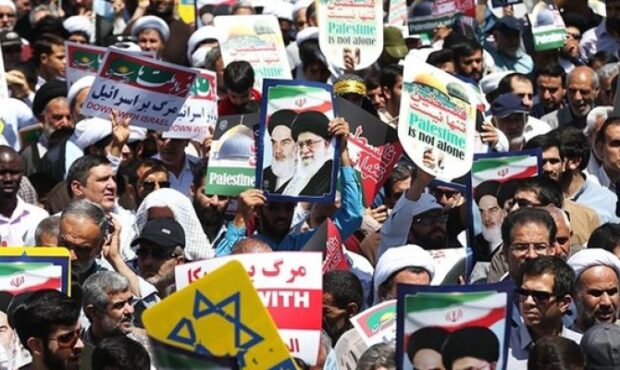 ایرانیان انزجار خود را از صهیونیست‌ها فریاد می‌زنند