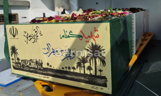 تشییع پیکر مطهر شهید گمنام در گرمسار