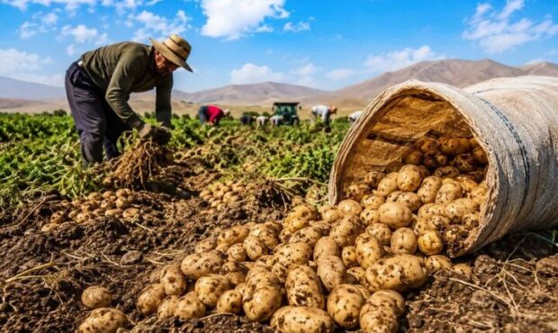 شاهرود قطب سیبزمینی استان سمنان؛ ۳۲ تن در هر هکتار برداشت میشود شاهرود قطب سیبزمینی استان سمنان؛ ۳۲ تن در هر هکتار برداشت میشود