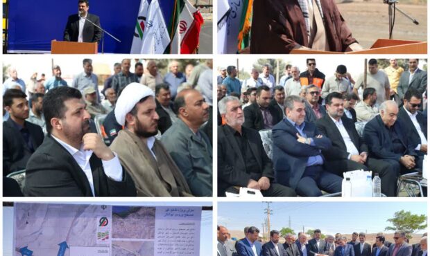 آیین کلنگ زنی تقاطع غیرهمسطح ایوانکی آیین کلنگ زنی تقاطع غیرهمسطح ایوانکی